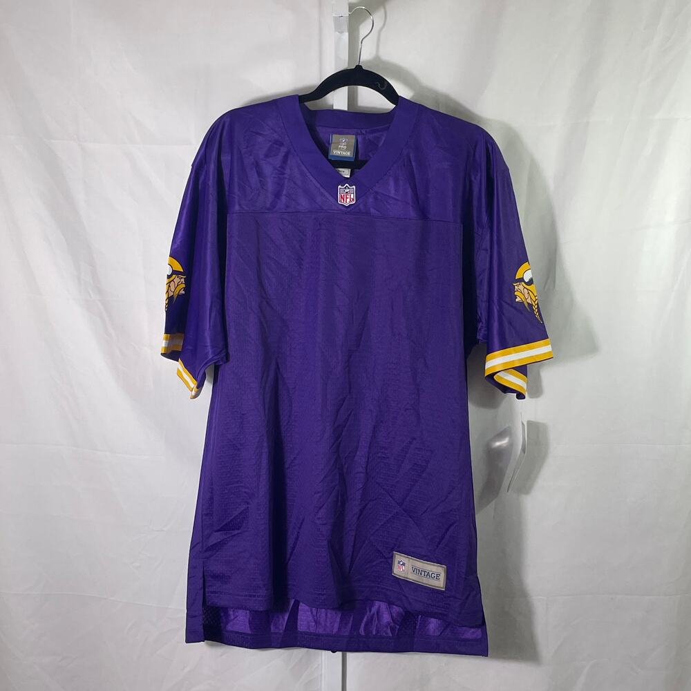 NWT Minnesota Vikings Pro Line Vintage Jersey - Mens Size Small - Purple